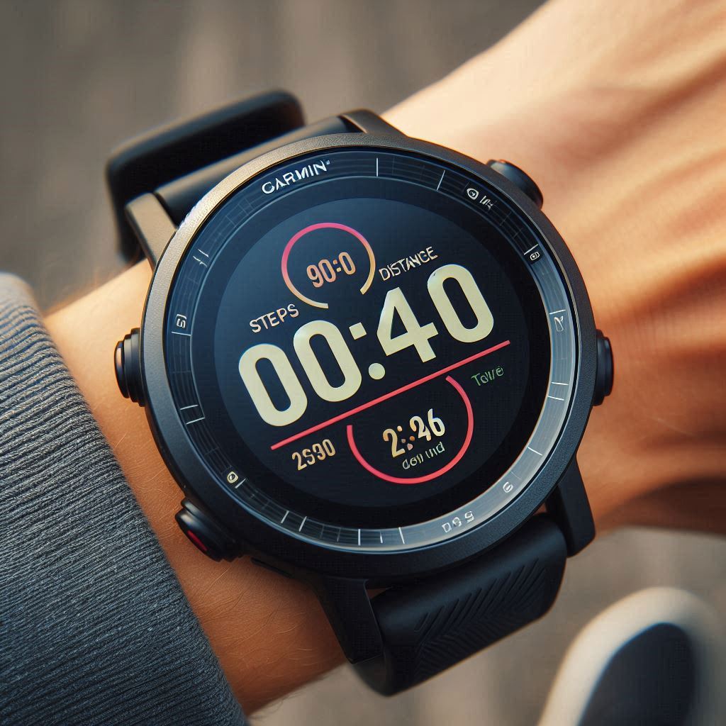 "Garmin Connect IQ store showing options to download and customize watch faces for different Garmin models."